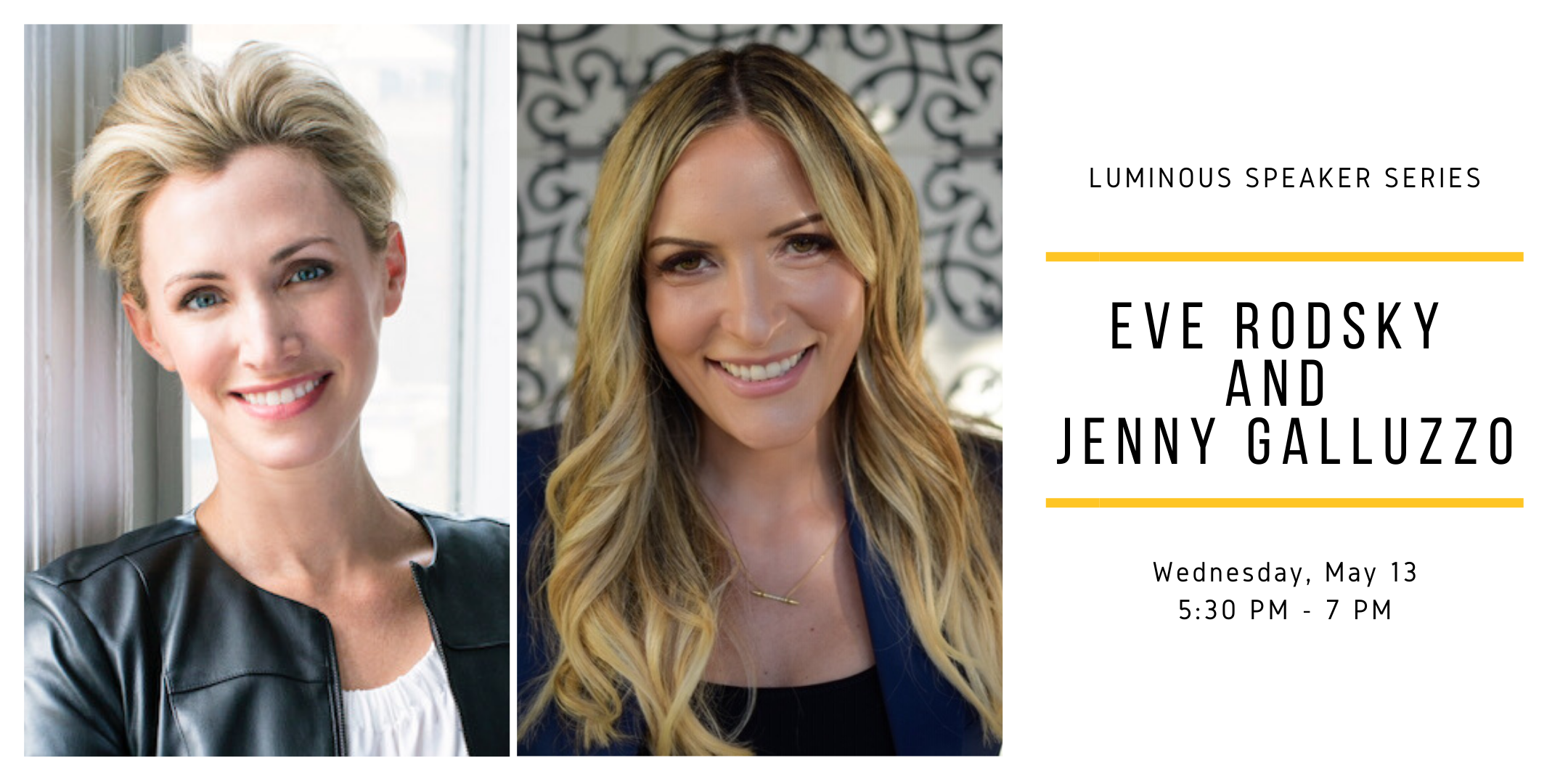 Luminous Speaker Series: Eve Rodsky and Jenny Galluzzo